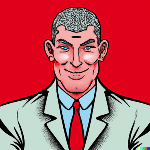 Manager in the style of John Byrne - Artificial intelligence (AI) Generated
