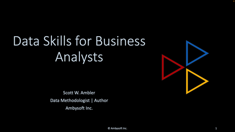 Data Skills for Business Analysts: Presentation Recording